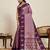 purple art silk woven kanjivaram silk saree with blouses
