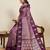 purple art silk woven kanjivaram silk saree with blouses