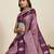 purple art silk woven kanjivaram silk saree with blouses