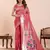 pink art silk woven kanjivaram silk saree with blouses