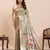 green art silk woven kanjivaram silk saree with blouses