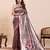 purple art silk woven kanjivaram silk saree with blouses
