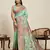 green art silk woven kanjivaram silk saree with blouses