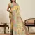 yellow art silk woven kanjivaram silk saree with blouses