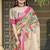 beige printed pure cotton beige saree with blouse