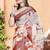 multicolor printed pure cotton multicolor saree with blouse