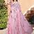 light_pink printed pure cotton light pink saree with blouse