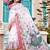 white printed pure cotton white saree with blouse