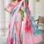 multicolor printed pure cotton multicolor saree with blouse