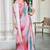 multicolor printed pure cotton multicolor saree with blouse