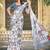 white printed pure cotton white saree with blouse
