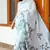sky_blue printed pure cotton sky blue saree with blouse