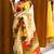 multicolor printed pure cotton beige saree with blouse