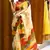 multicolor printed pure cotton beige saree with blouse