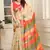beige printed pure cotton beige saree with blouse