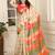 beige printed pure cotton beige saree with blouse