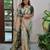 beige printed pure cotton beige saree with blouse