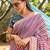 multicolor printed pure cotton multicolor saree with blouse