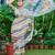 multicolor printed pure cotton multicolor saree with blouse