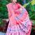 light_pink printed pure cotton light pink saree with blouse