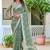light_green printed pure cotton light green saree with blouse