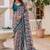 multicolor printed pure cotton multicolor saree with blouse