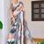multicolor printed pure cotton multicolor saree with blouse