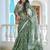 light_green printed pure cotton light green saree with blouse