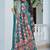 multicolor printed pure cotton multicolor saree with blouse
