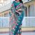 multicolor printed pure cotton multicolor saree with blouse