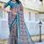 grey printed pure cotton grey saree with blouse