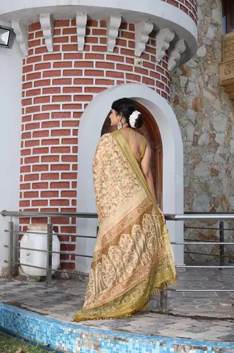 Multicolor pure cotton printed printed saree with blouses