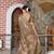 Brown pure cotton printed printed saree with blouses