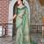 Green pure cotton printed printed saree with blouses