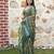 Green pure cotton printed printed saree with blouses