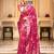 blush pink soft art silk banarasi jacuard work designer party wear saree with unstitched blouse piece