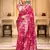 blush pink silk blend banarasi saree with unstitched blouse piece