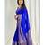 royal blue  soft art silk banarasi jacuard work designer party wear saree with unstitched blouse piece