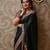 black soft art silk banarasi jacuard work designer party wear saree with unstitched blouse piece