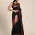 black copper soft art silk banarasi jacuard work designer party wear saree with unstitched blouse piece