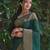 green soft art silk banarasi jacuard work designer party wear saree with unstitched blouse piece