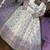 Ivory & dark lavender ombre anarkali gown