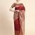 maroon soft art silk banarasi jacuard work designer party wear saree with unstitched blouse piece