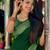 green soft art silk banarasi jacuard work designer party wear saree with unstitched blouse piece