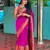 pink soft art silk banarasi jacuard work designer party wear saree with unstitched blouse piece