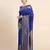 royal blue  soft art silk banarasi jacuard work designer party wear saree with unstitched blouse piece