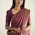 purple  soft art silk banarasi jacuard work designer party wear saree with unstitched blouse piece