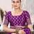 purple  soft art silk banarasi jacuard work designer party wear saree with unstitched blouse piece