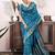 rama soft art silk banarasi jacuard work designer party wear saree with unstitched blouse piece