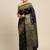 black soft art silk banarasi jacuard work designer party wear saree with unstitched blouse piece